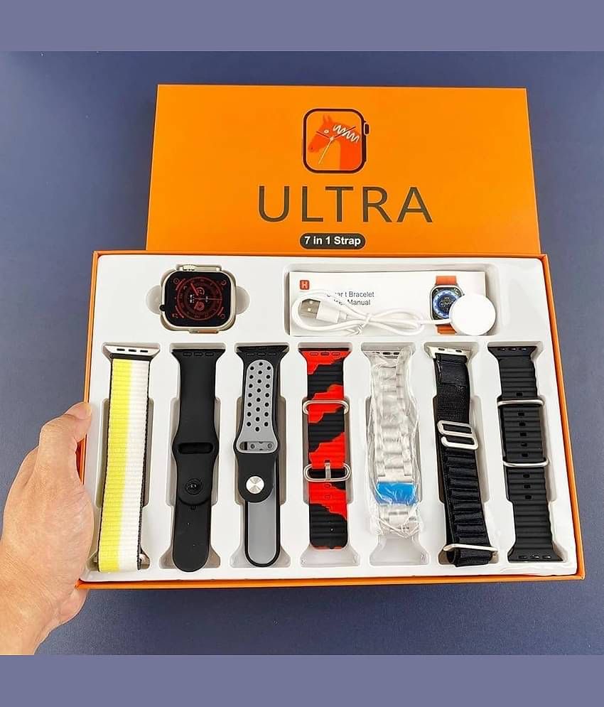 7 in 1 Smart Watch Combo [ 45mm Premium Model ]